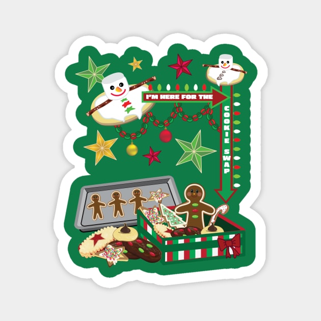 I'm Here for the Cookie Swap! Magnet by BeebusMarble