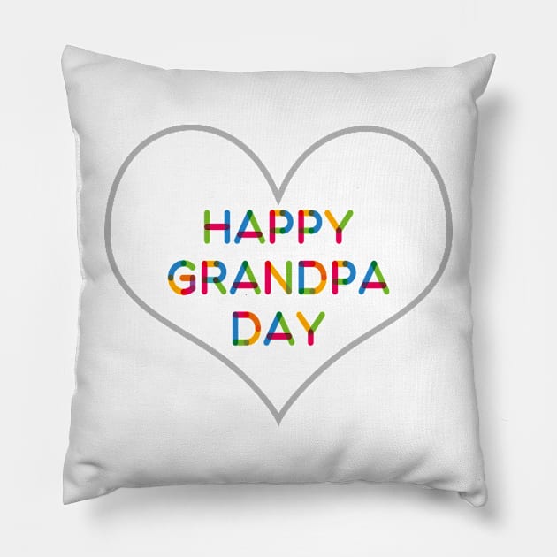 Happy Grandpa Day. Matching Grandpa Pillow by slawers