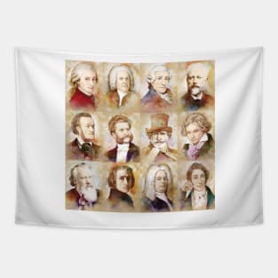 Composers: Mozart, Bach, Beethoven and more Tapestry