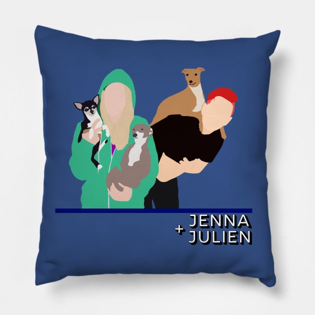 Jenna and Julien Pillow by Selinerd