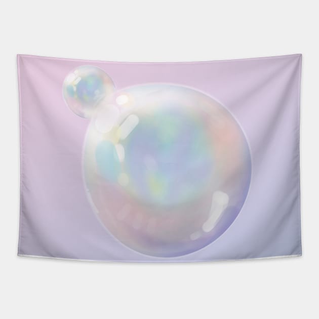 Iridescent Bubbles Tapestry by Genesis