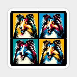 Shetland Sheepdog Pop Art - Dog Lover Gifts Magnet