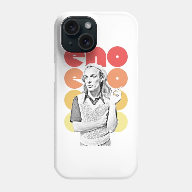 Brian Eno /\/\/\ Retro Fan Art Design Phone Case by DankFutura