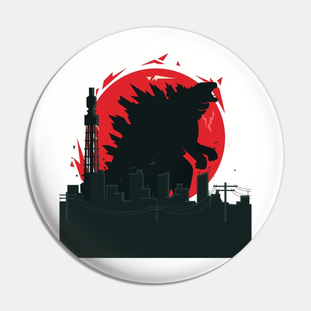 Godzilla Pin by Cika Ciki