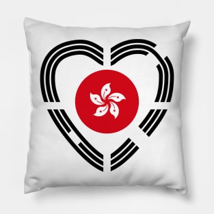 Korean Hong Konger Multinational Patriot Flag Series (Heart) Pillow