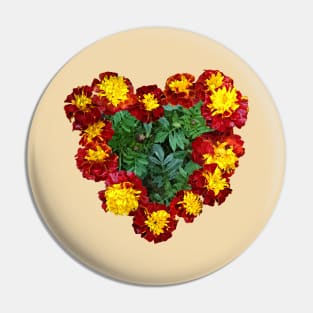 Marigold Heart II Pin