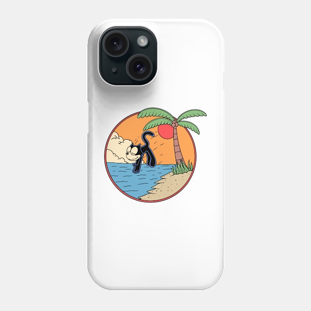 Felix Jumps Swimming Style Phone Case by jmaharart