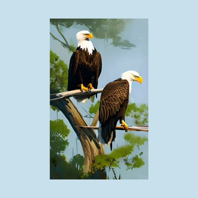 Bald eagles by Gaspar Avila