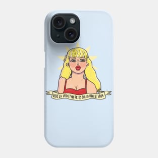 vive la vida y no dejes que la vida te viva Phone Case