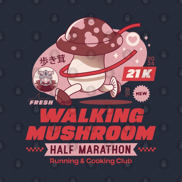 Walking Mushroom Marathon by Lagelantee
