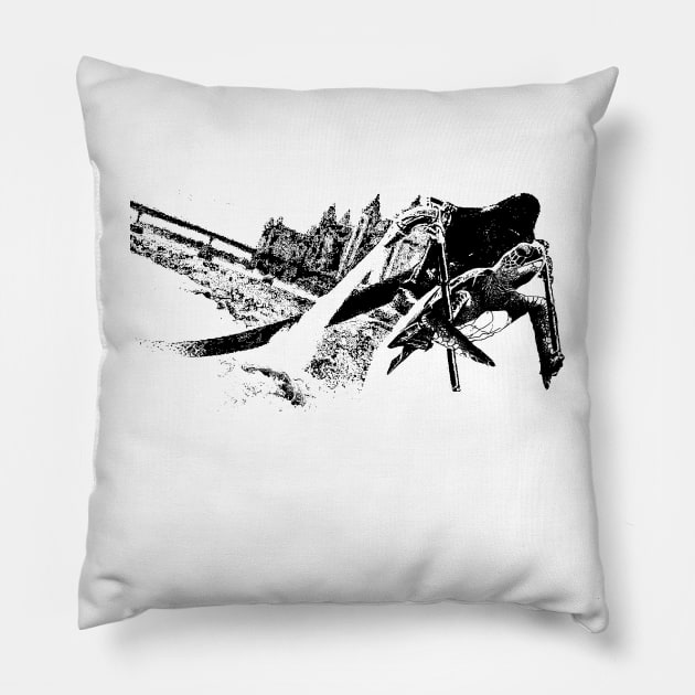 Mutant Jetpack Turtle Pillow by JohnnyBoyOutfitters