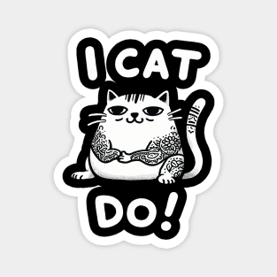 I Cat I do Tattoo Cat Magnet