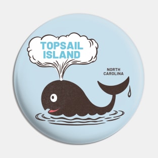 Topsail Island, NC Summer Vacation Whale Watching Pin