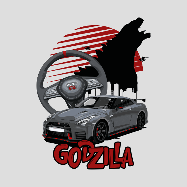 Nissan GT-R Godzilla Vector by Ajie Negara