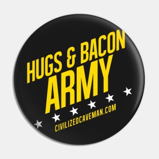 Hugs & Bacon Army - Light Stars Pin