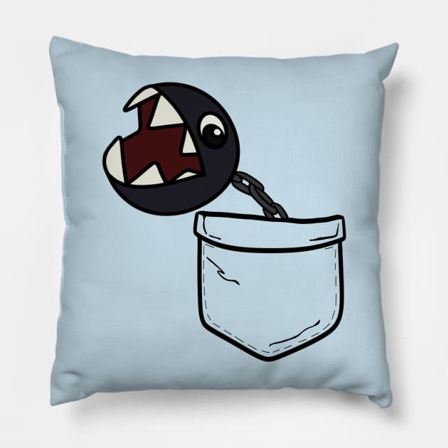 Pocket Chomp Pillow by BecksArtStuff