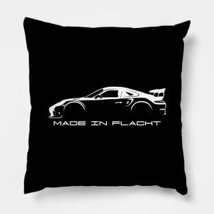 Made in Flacht + Car (white) Pillow