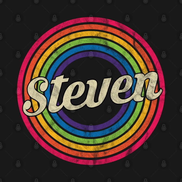 Steven - Retro Rainbow Faded-Style by MaydenArt