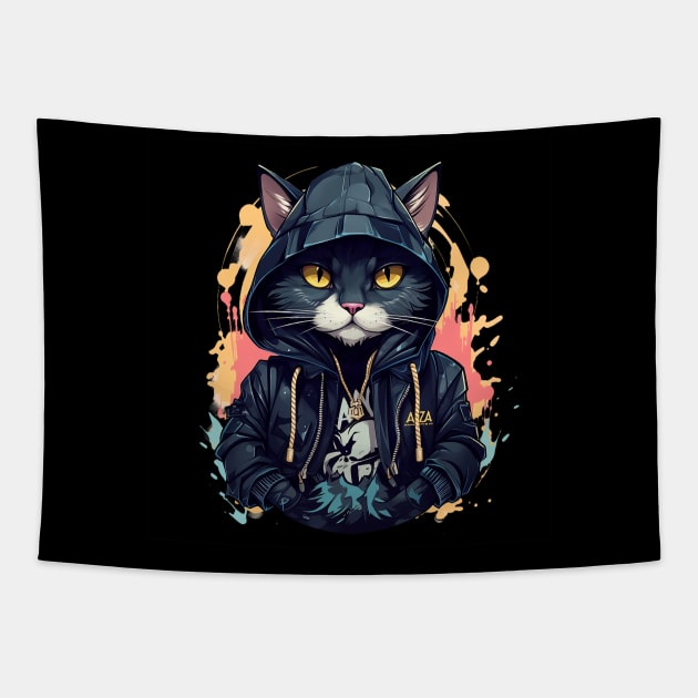 Cool Cat Tapestry by WahomeV