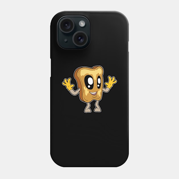 Kawaii Toast Phone Case by Modern Medieval Design