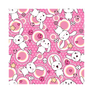 Kawaii Pink Bunny T-Shirt