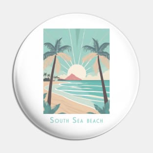 Tropical Serenity - Beach Sunrise Poste Pin