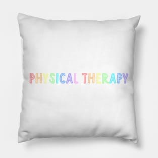 physical therapy - pastels Pillow