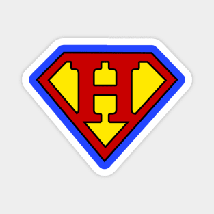 Superhero Symbol Letter H Magnet
