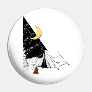 Night camp Pin