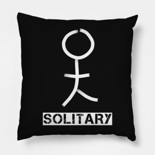 Solitary stickman Pillow