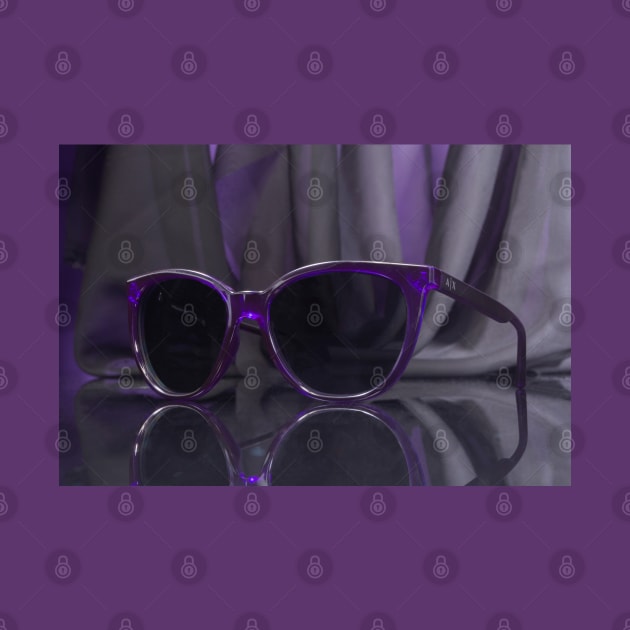 Big Purple Sunglasses by SpillProofLiquid