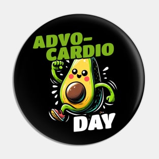 Avocardio Running Sport Workout Avocado Pin