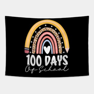 Happy 100Th Day Of School Teacher 100 Days Of School Rainbow Tapestry