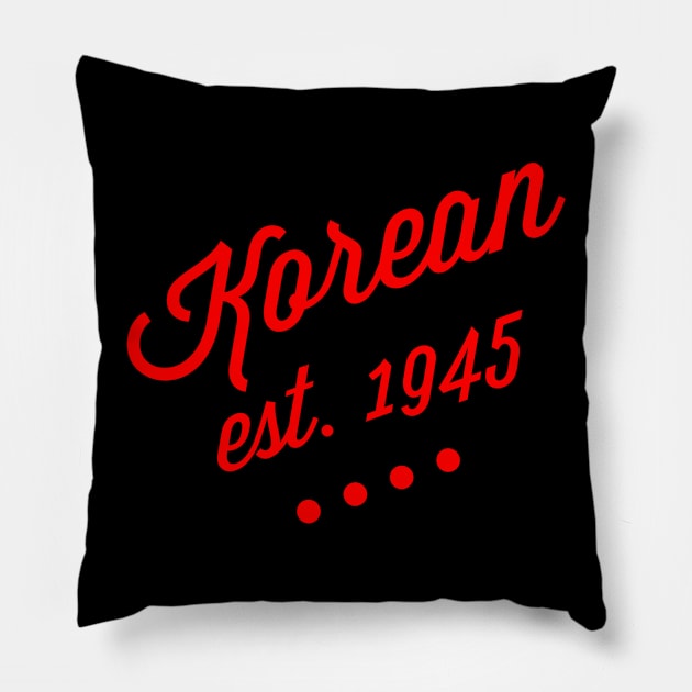 Korean Pillow by MessageOnApparel