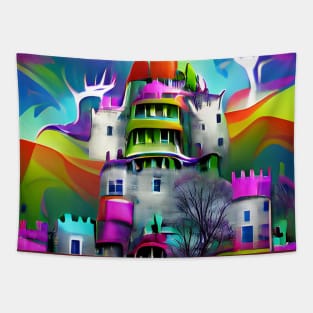 Fantasy Medieval Castle Tapestry