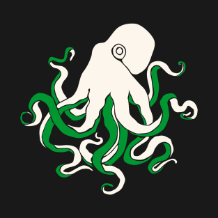 Green octopus. T-Shirt