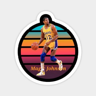 Magic Johnson vintage retro Magnet