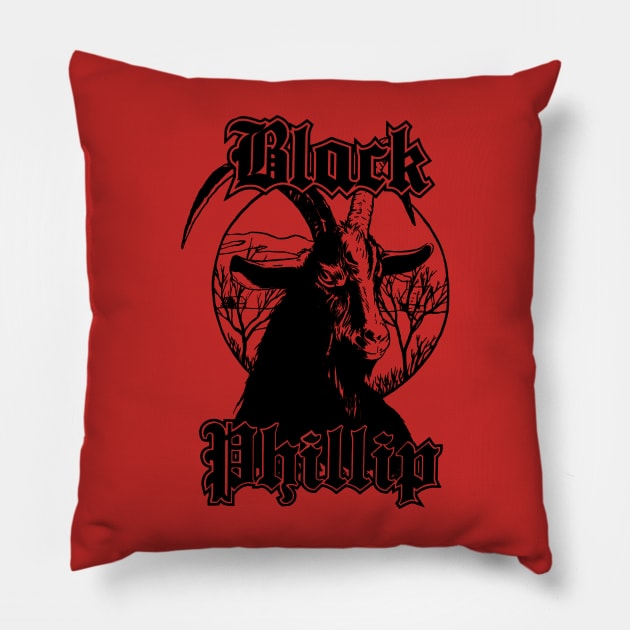 THE PICTURE OF THE BLACK GOAT Pillow by watiasma422