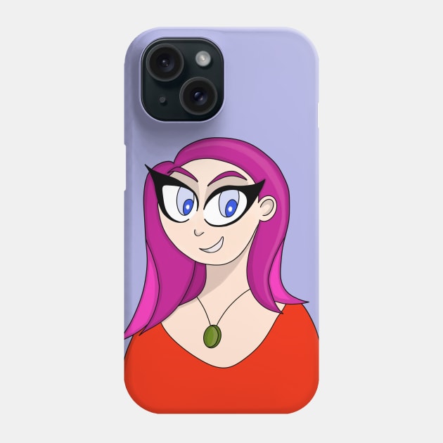 Girl with Necklace and Stylish Hair Phone Case by DiegoCarvalho