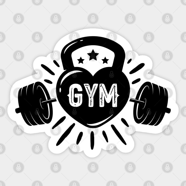 fitness, gym lover, workout - Gym Lover - Sticker