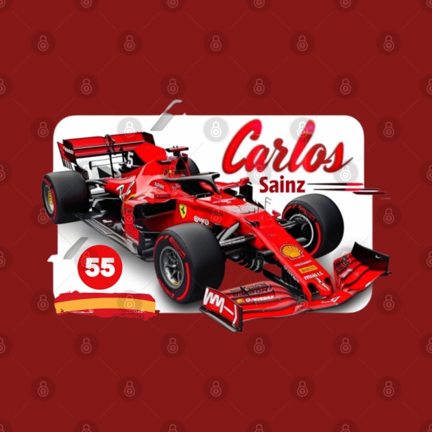 Carlos Sainz, ferrari, formula 1, F1 by Pattyld