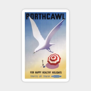 Porthcawl, Wales - BR - Vintage Railway Travel Poster - 1952 Magnet