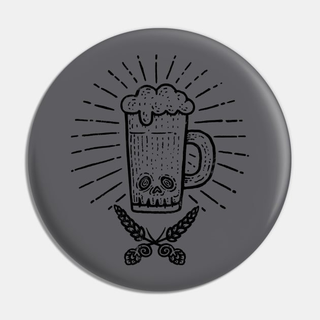 Beer Bones Pin by Walmazan