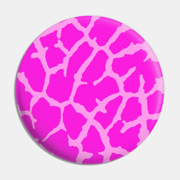 Pink Giraffe Print Pin by BlakCircleGirl