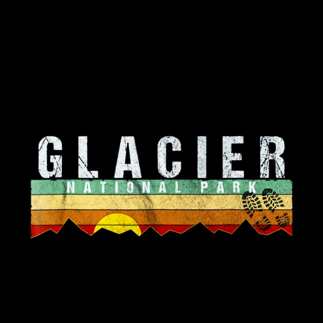 Glacier National Park Shirt - Camping Hiking by Jipan