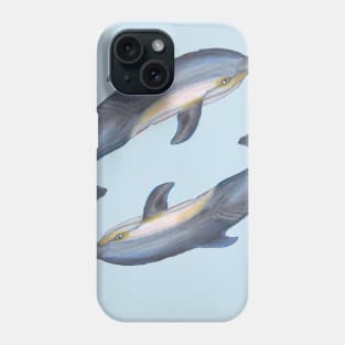 dolphin fish swim water ocean aquatic cetacean whale underwater animal Phone Case