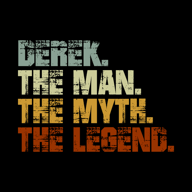 Derek The Man The Myth The Legend by designbym