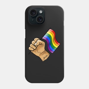 Pride Flag Hand - LGBT Gay Month design Phone Case