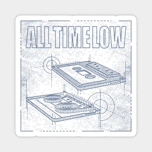 All Time Low Technical Drawing Magnet