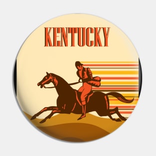 Horse Racing Kentucky Horse rider Pin